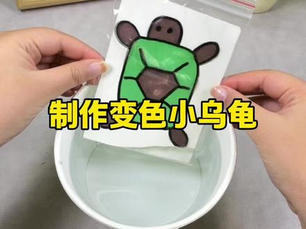 挑战制作变色小乌龟#创意手工 #创意diy#测评
