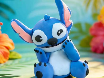 简单做一个史迪仔~#超轻粘土 #粘土 #亲子手工 ##粘土教程 #手工