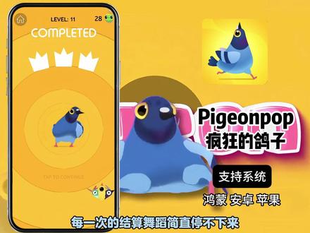 咐置疯狂鸽子的叩苓 疯狂的鸽子安装教程pigeonpop#疯狂的鸽子 #pigeonpop #鸽子 #被一只鸽子硬控了 #手游