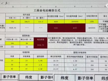 工商业电站确容计算##光伏发电 #光伏人 #光伏 #僚机参考