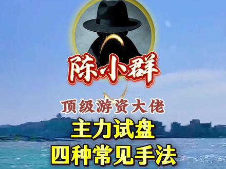 主力试盘 四种常见手法#游资大佬 #游资心法 #短线操作 #交易心得 #股票知识