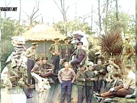 全彩修复:1929年美军在上海与小贩砍价,合唱海军陆战队之歌! #铭记历史 #民国往事 #美国海军陆战队