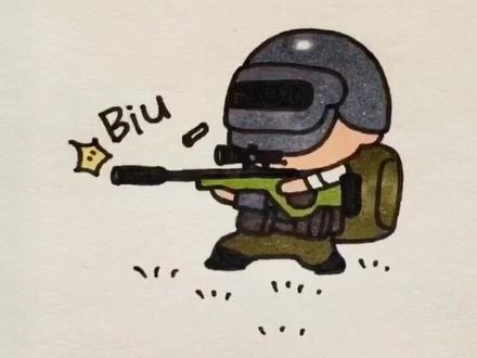 #吃鸡 #和平精英 #绝地求生 #手绘 (臭弟弟给你表演个弹无虚发