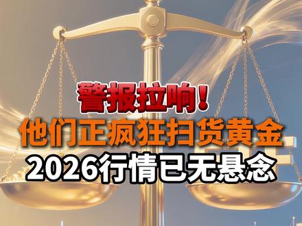 警报拉响!他们正疯狂扫货黄金,2026行情已无悬念! 黄金价格在美国就业数据疲软后突破4,600美元/盎司,创历史新高。#黄金 #金价 #黄金最新行情 #黄金ETF #财经
