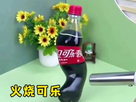 挑战用火烧可乐 真的会吓跑可乐吗? #测评 #瓜子二手车