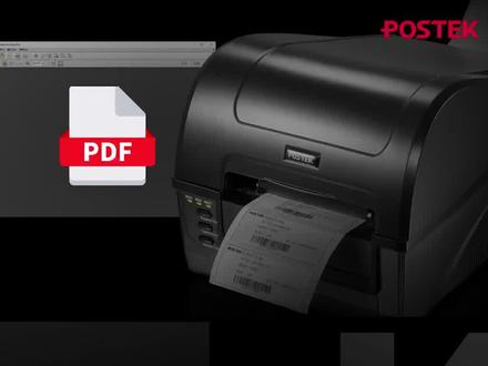 秒懂打印机-快速通过标签打印机打印PDF文件。#博思得#物联网#条码打印机#标签打印机