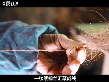 农耕文明的古老守护者,可以避雨可以御寒,而今已经见不到了 #非遗传承 #蓑衣 #文化传承