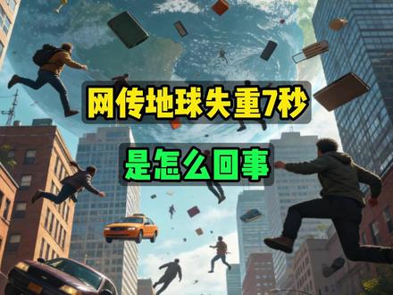 网传地球失重7秒是怎么回事 #太阳系 #天体 #宇宙星图