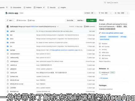 一分钟了解京东微前端microapp#软件开发 #前端 #干货分享 #vue #微前端