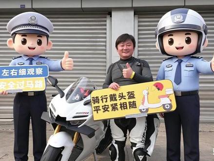 张雪联合上海松江交警喊你:骑车不要“昂昂昂”(供稿:松江分局)#张雪 #张雪机车 #交通安全 @张雪的机车