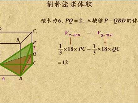 割补法求体积#高中数学 #立体几何