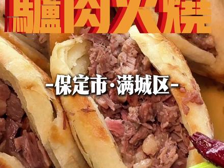 驴肉火烧-保定人定期摄入驴肉火烧!火烧酥脆,驴肉鲜美! #抖音美食推荐官 #vlog十亿流量扶持计划 #驴肉火烧 #寻味烟火气 #烟火气小店 @抖音小助手