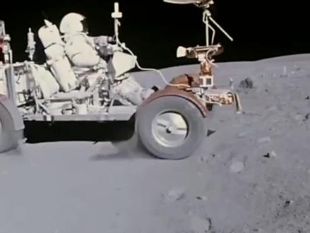 月球上的真实画面:NASA最后一次登月任务,阿波罗17号! #探索宇宙 #太空 #登月