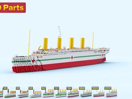 乐高搭建不列颠尼克号