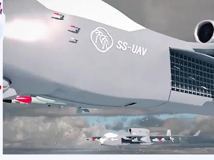 外网看空中航母九天无人机成功首飞!乌克兰网友:出口一万架给我 #国外热评 #军迷发烧友 #飞机