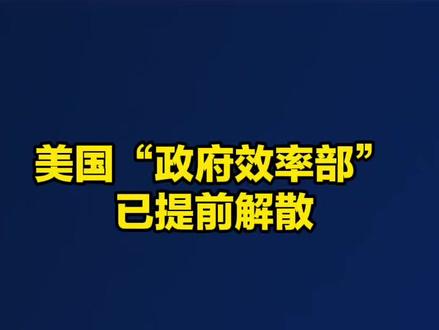美国“政府效率部”已提前解散