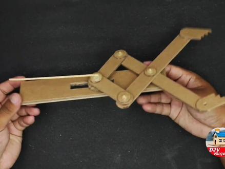 如何用纸板制作伸缩夹子#科技小手工小制作#科普知识#动手制作#创意手工#学生科技手工作业