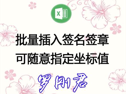 向Word文件中批量插入签名或签章。可自定义位置坐标,可以随机位移、随机旋转,从而使盖章、签名更接近手工盖章的效果。#word精灵 #罗刚君