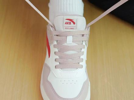 用#安踏 basic板鞋新配色教你永不脱落#鞋带系法 ,方便又好看#鞋带花样系法 #花式系鞋带 #板鞋推荐