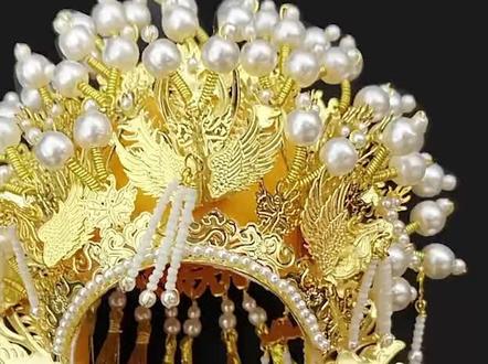 迷你戏曲凤冠教程4 #戏曲风头饰 #微缩艺术 #京剧style #萌物