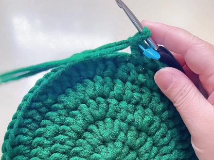 小托特包包身第一圈第二圈讲解#钩针编织 #上热搜 #手工编织零基础教学 #钩针教程 #手工diy