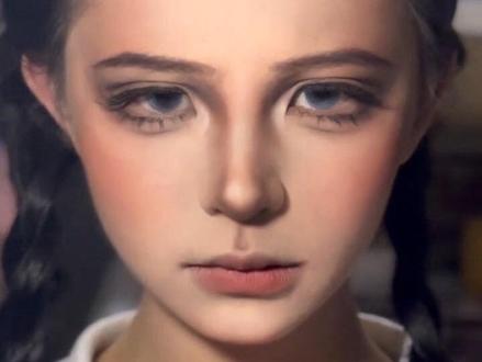 上扬眉+下垂眼#坏种#麦肯娜格瑞斯 #仿妆#妆面记录