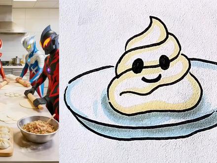哪个奥特曼包的饺子你最喜欢? #简笔画
