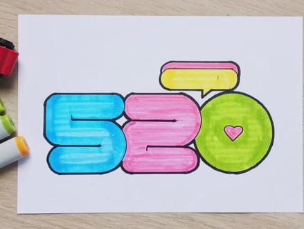 520主题手绘#波爸画卡通 #520告白季 #抖音小助手