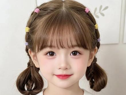 简单清爽又可爱的上学发型#女童发型编发教程 #幼儿扎发教程 #女宝宝夏日穿搭 #儿童编发