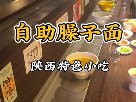 不愧是西安,面条子自助谁受得了?酸汤臊子面,小小一口香,你能吃几碗?#西安美食 #转碗面 #吃货日常 @西小宝三秦转碗面
