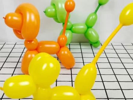 长条气球编小狗教程