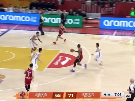 杰曼怒吼迪亚洛!陈盈骏半场大爆发!这场比赛够精彩 #dou来cba #CBA山西队86:87北京队