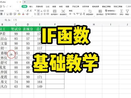 IF函数的基础用法,用一个案例就能学会它,学会灵活应用更为重要 #excel函数 #wps函数公式