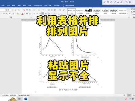 如何利用表格并排排列图片?为什么图片复制粘贴显示不全?#毕业论文 #word #word排版小技巧 #图片 #大学生日常