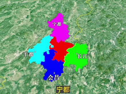 它是共和国的第一座“首都”,也是共和国体育运动发源地,你知道它在江西哪吗#村BA#我要上热门 #瑞金 #绵江 #卫星地图