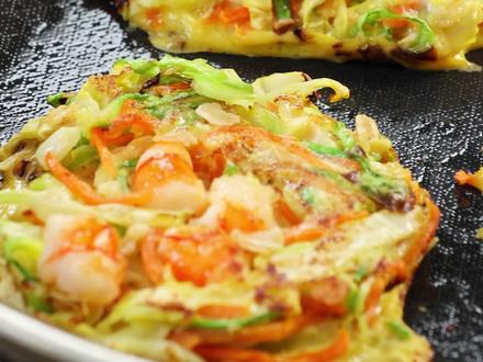 鲜甜爽口!低卡无负担的蔬菜鲜虾饼,超简单 #减脂餐 #美食 #低卡低脂餐 #家常菜