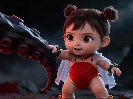 三岁魔娃:爹地躺平,我掀翻三界!#动漫 #二次元 #3D动漫 #因为一个片段看了整部剧