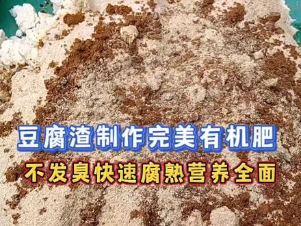 不是豆腐渣工程而是豆腐渣有机肥工程!#三农 #变废为宝 #发酵有机肥 #豆腐渣 #有机肥