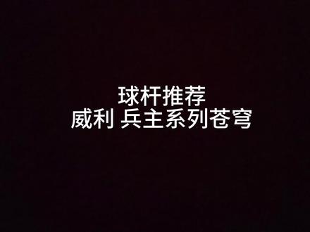 威利 兵主系列 苍穹 威利苍穹 如果您有两万左右预算 您会选择那款球杆#威利#威利兵主