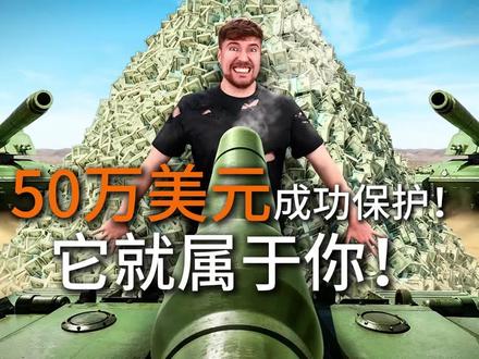 保护50万美元#野兽先生#中文版#挑战