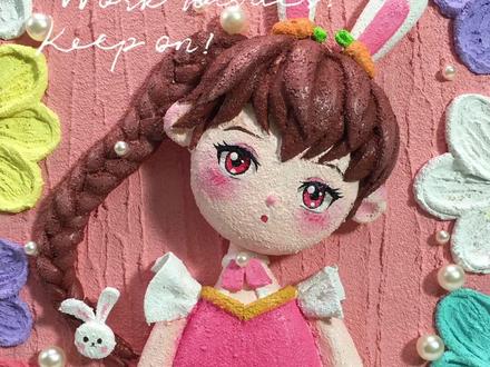 你是不是还在这样画小舞,今天教你画个立体浮雕肌理画小舞~快来看看吧!#手工diy #画画 #小舞 #石英沙肌理画 #一学就会系列