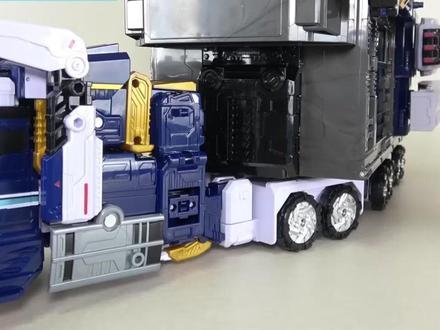 迷你特工队最强恐龙-巨角司令-变形卡车玩具