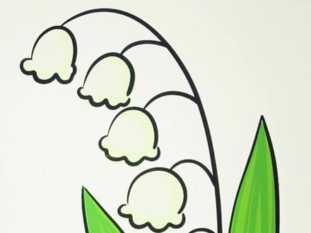 铃兰花简笔画#简笔画#画画教程#学画画