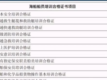 什么是船员四小证