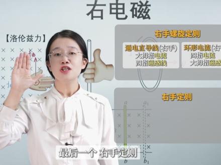 一招教会你 在物理中分清左右手 #左右手定则 #高中物理 #小雅老师 #学习技巧
