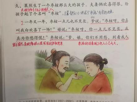 三年级语文下册《枣核》视频讲解完整版。成人课堂。26年春季新教材,改版后最新版。#语文课本知识点 #小学语文课文内容 #书籍笔记分享 #人教版小学语文课本 #预习