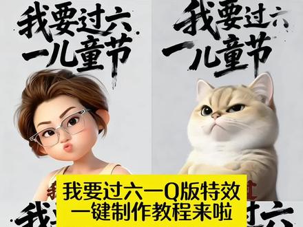 AI我要过六一 Q版特效一键制作教程来啦#剪映 #我要过六一 #我不管我要过六一 #六一儿童节 #六一儿童节表情包 六一儿童节ai 我要过六一搞笑视频 我要过六一女版 我要过六一ai特效 我要过六一模板 六一创意庆祝 过六一的文案成年人 我要过六一搞笑视频ai 六一模板一键生成 六一搞笑段子