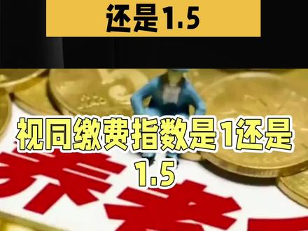 缴费档次100%,视同缴费指数是1还是1.5?