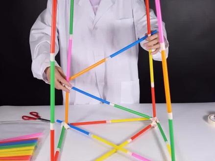 制作塔台模型—六年级科学实验#小学科学 #科学实验 #教科版科学 #手工制作