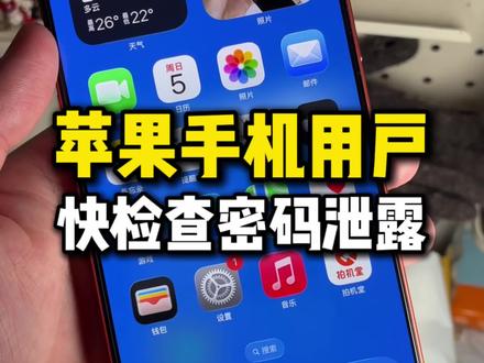 苹果手机用户立马检查一下密码APP! #苹果手机 #手机数码#iphone#苹果账户安全 #17Promax